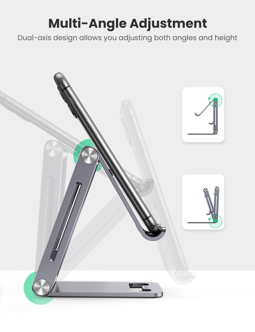 80708 Adjustable Aluminum Phone Holder, Camera Accessories