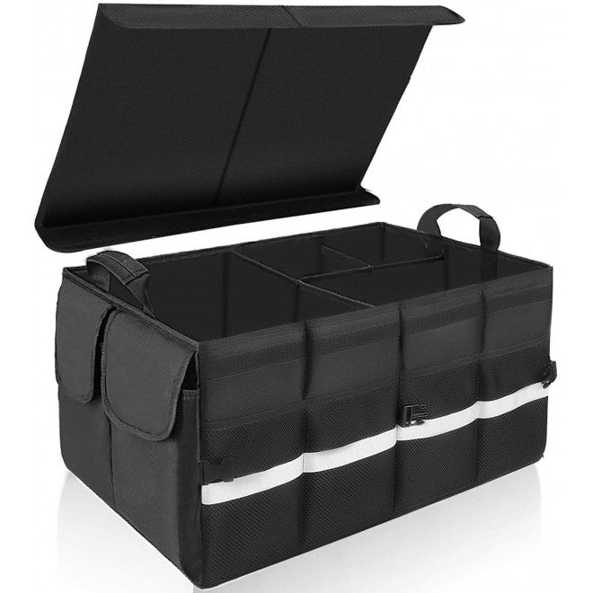 80710 Multifunctional Car Trunk Organizer Black - Automotive Decor