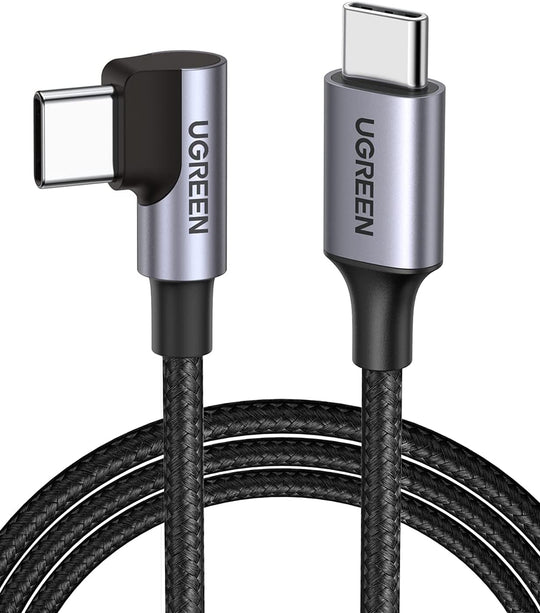80714 Usb-C 2.0 To Angle Usb-C Cable Black 3M - Ugreen