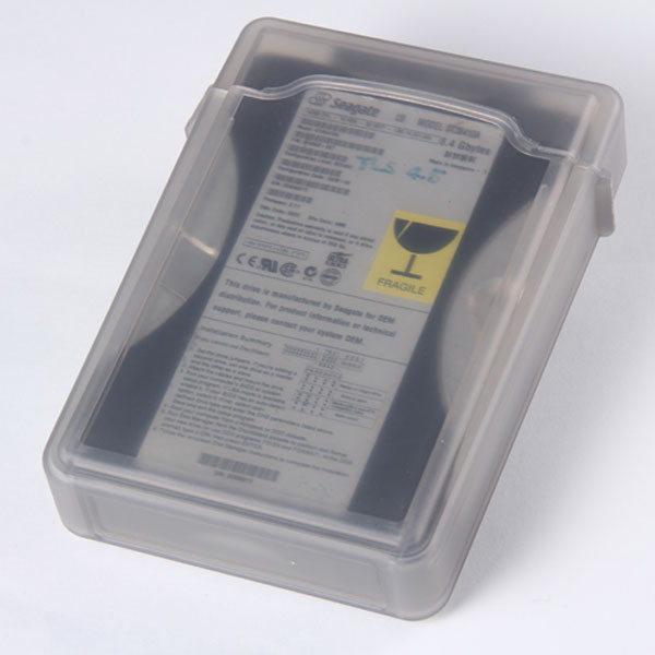 Hard Drives - External 3.5" IDE SATA HDD Anti-Static hdd storage Box (Clear)