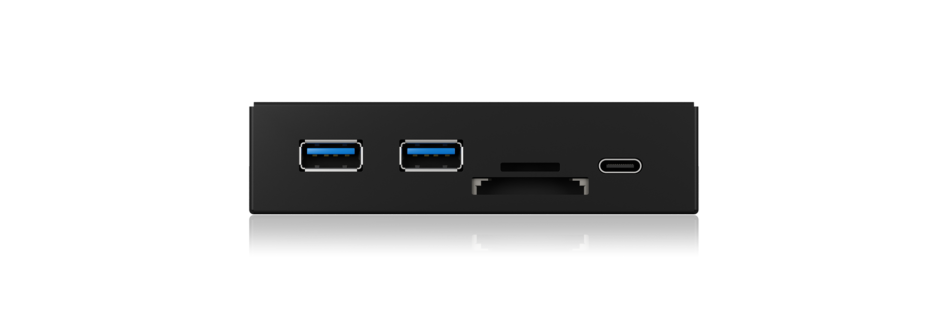 Ib-Hub1417-I3 Frontpanel With Usb 3.0 Type-C/A Hub & Card Reader | Laptop Stands