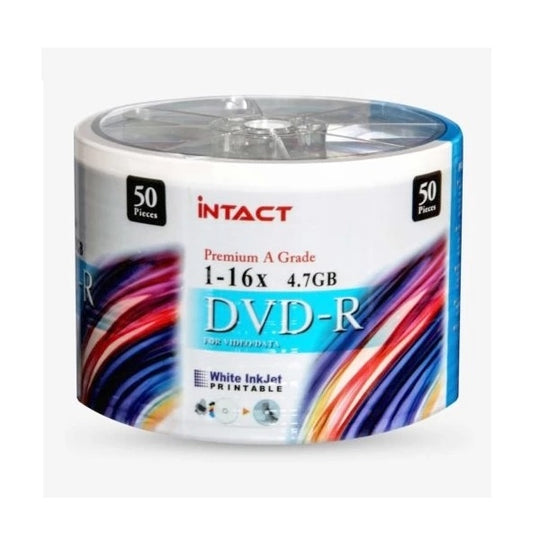 Intact Printable Dvd-R 16X White 50 Pcs - Sci-Fi DVDs & Blu-rays
