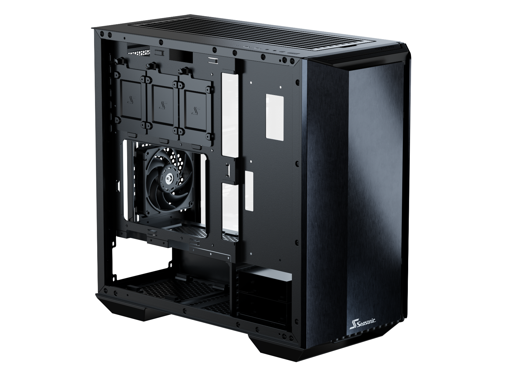 Q704 Aluminum Case With Syncro 650W 80 Plus Gold Psu & Connect Module Red