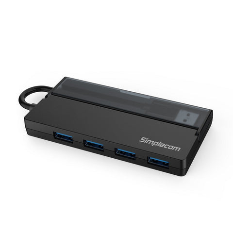 Portable 4 Port Usb 3.2 Gen1 (Usb 3.0) 5Gbps Hub With Cable Storage