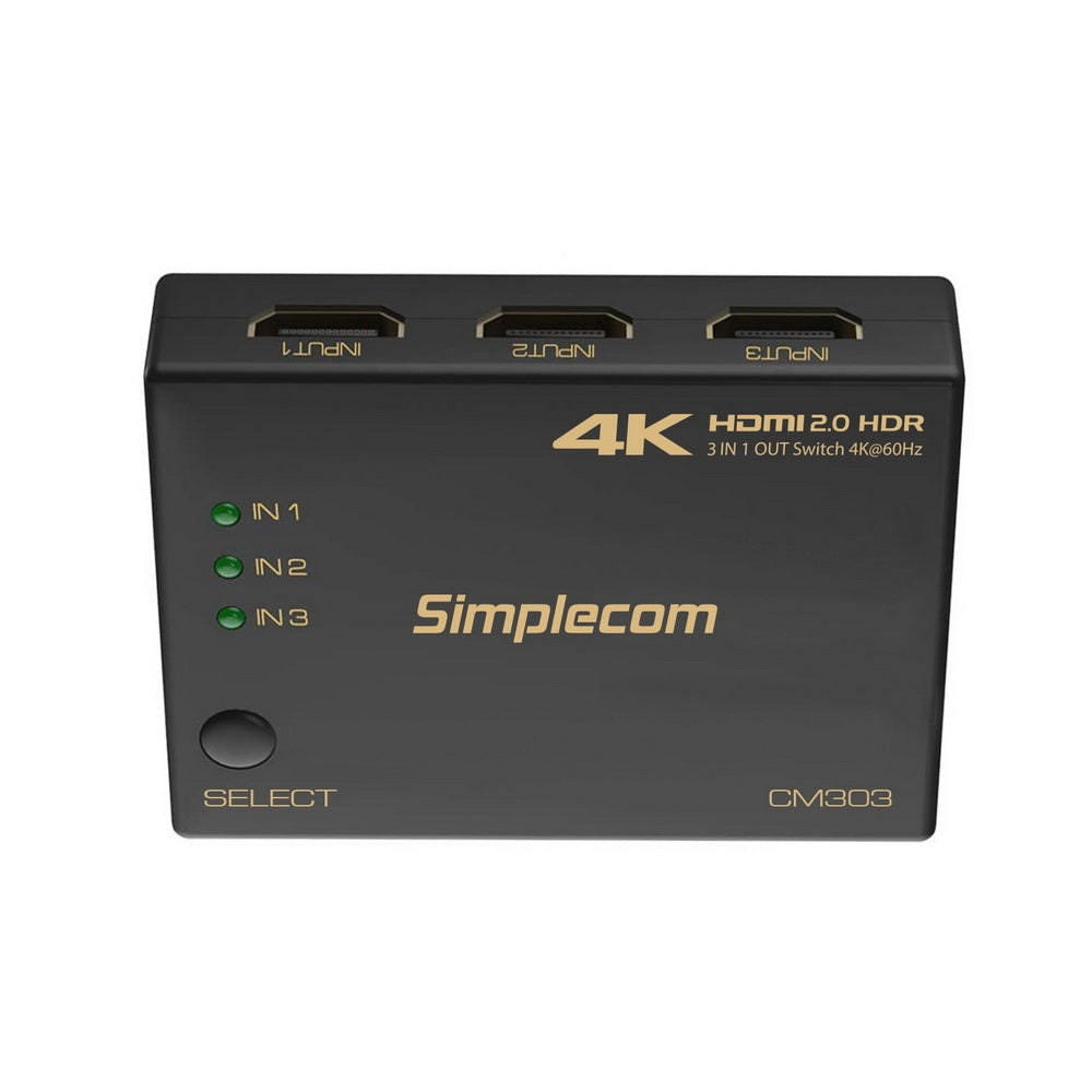 Ultra Hd 3 Way Hdmi Switch 3 In 1 Out Splitter | TVs & Accessories