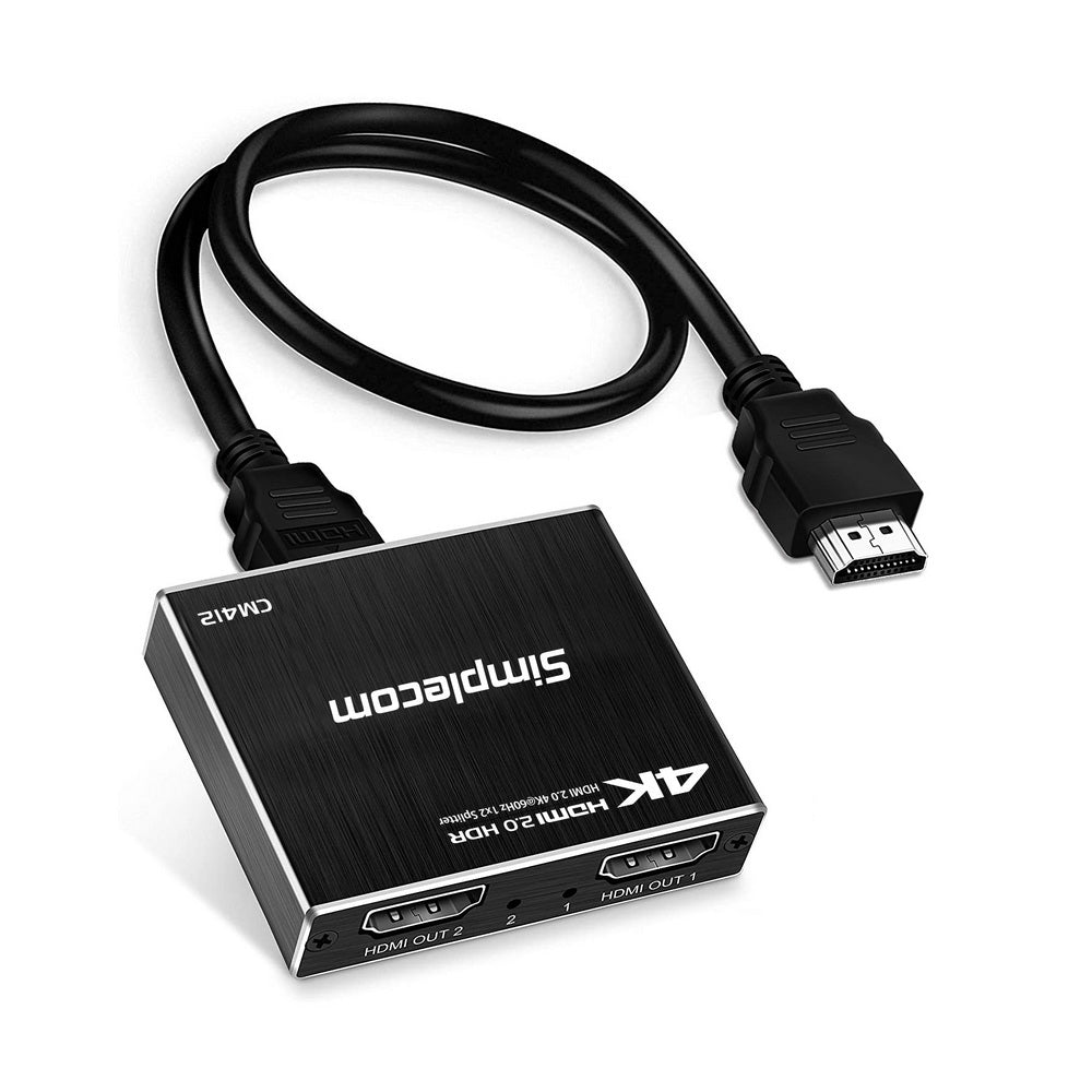 Hdmi 2.0 1X2 Splitter 1 In 2 Out 4K@60Hz Hdr10 2 Port Hdmi Duplicator