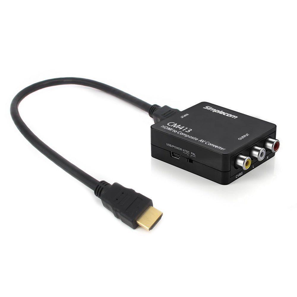 Hdmi To Composite Av Cvbs 3Rca Video Converter 1080P Downscaling - Audio Accessories