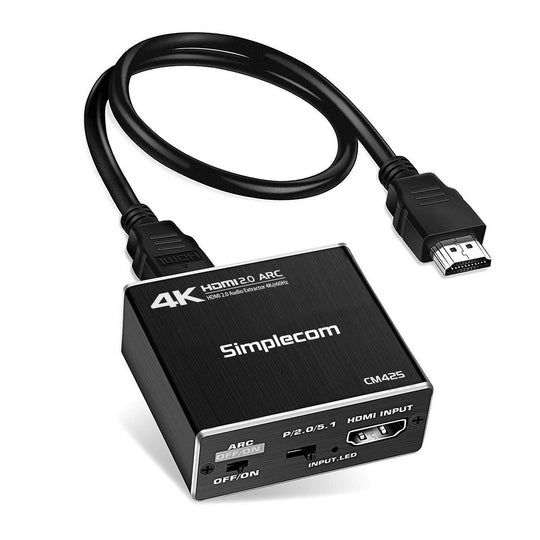 Hdmi 2.0 Audio Extractor Optical Spdif And 3.5Mm Stereo With Arc 4K - Audio Accessories