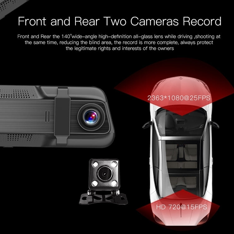 Ultra Hd Dual Cameras 5.5 Inch Ips Touch Screen Car Dvr Driving Recorder | Security Cameras & Accessories