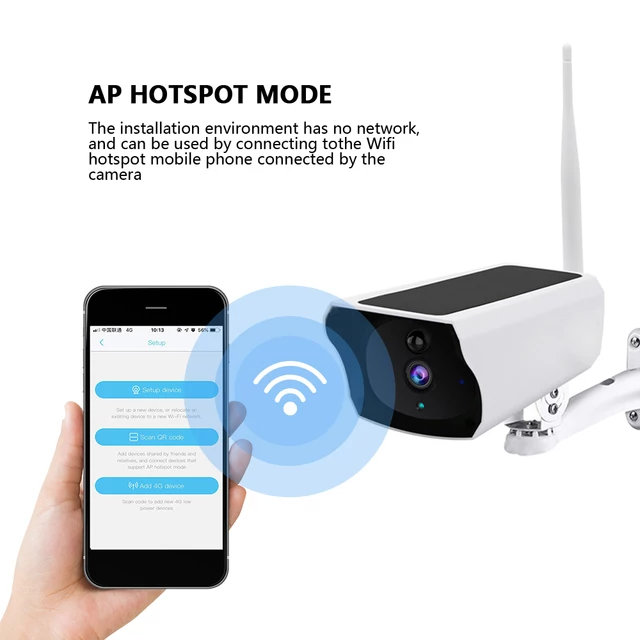 Y4P Security Wifi Camera With Solar & Battery