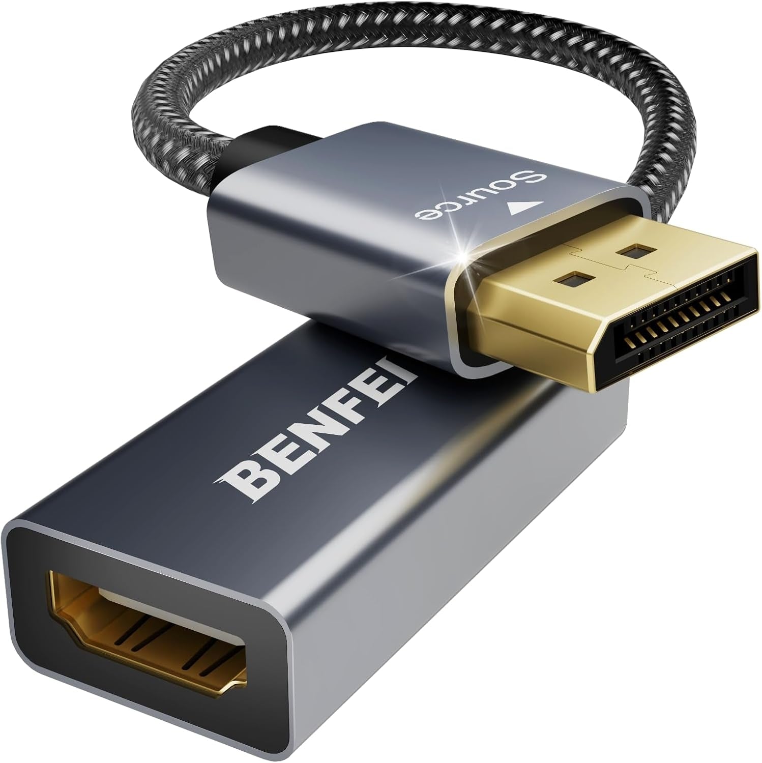 4K DisplayPort to HDMI Adapter - High-Speed & Durable with Computer Cables & Adapters
