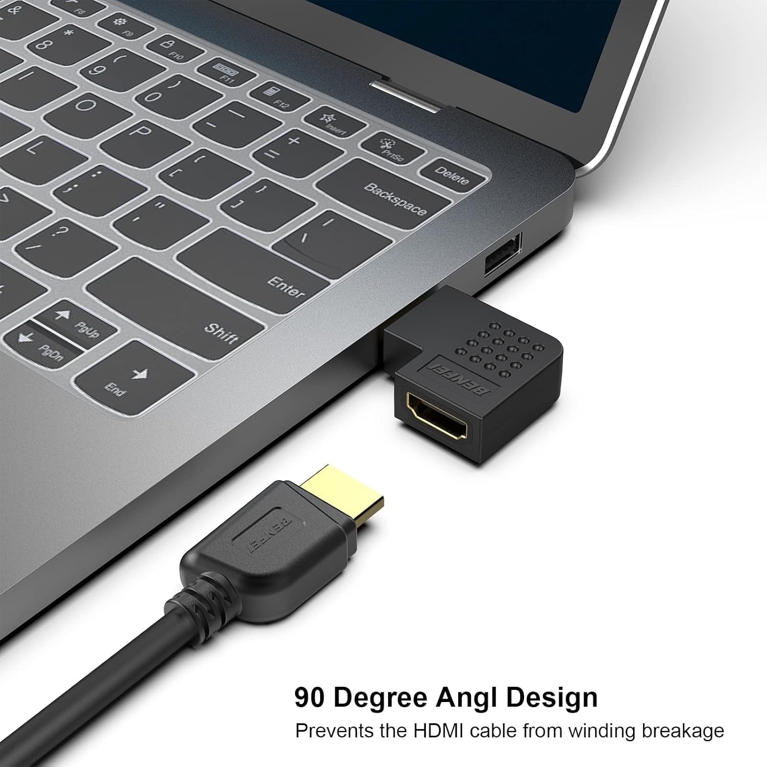 HDMI Male to Female Right Angle 90 Degree Adapter | Computer Cables & Adapters