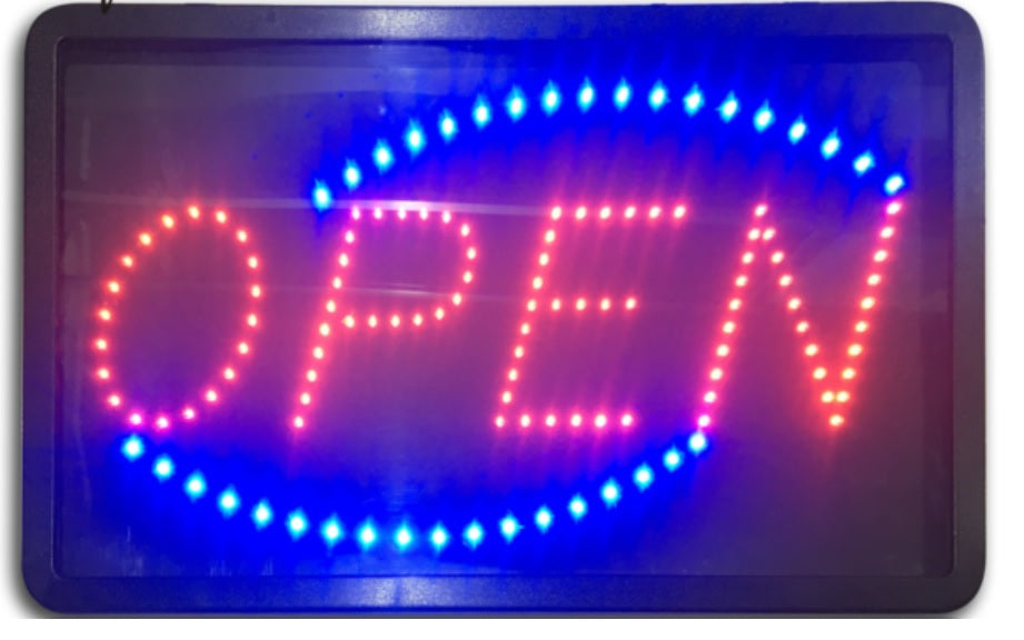 Chosen Branded " Open" Led Sign Board 56X33Cm - Commercial > Commercial Others