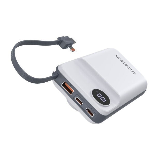 White 20,000mAh Wireless Power Bank - USB-A & USB-C Fast Charge | White colour
