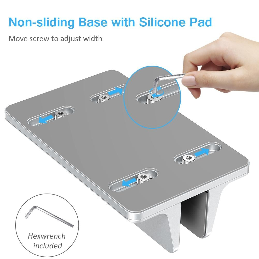 Aluminum Stand With Adjustable Dock Size, Laptop Holder For All MacBook & tablet