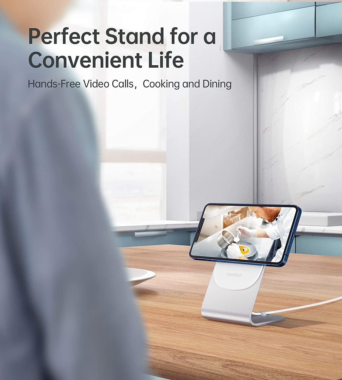 H046 Phone Stand For Magsafe Charger Aluminum (Stand Only), High Quality
