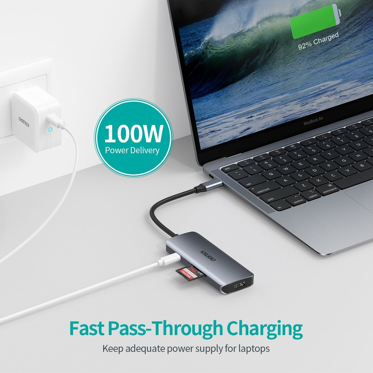 Usb-C 7-In-1 Multifunction Adapter with Keyboards & Accessories