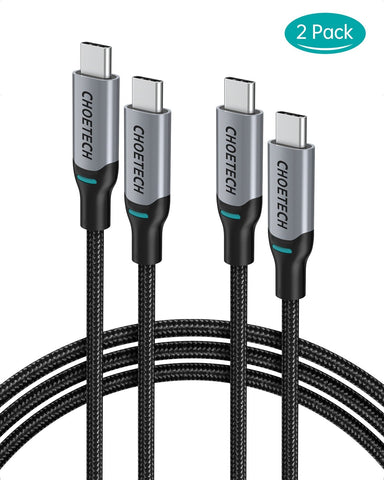 (Xcc-1002 X2) 100W Usb-C Braided Fast Charging Cable 1.8M 2 Pack