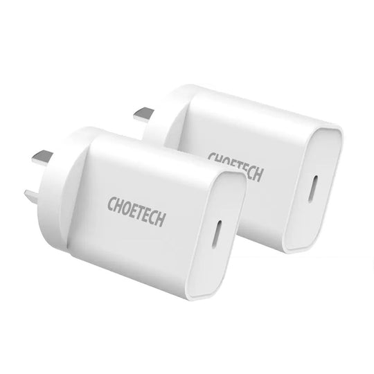 Usb-C Pd 20W Ac Charger Adapter 2-Pack White - Computer Cables & Adapters