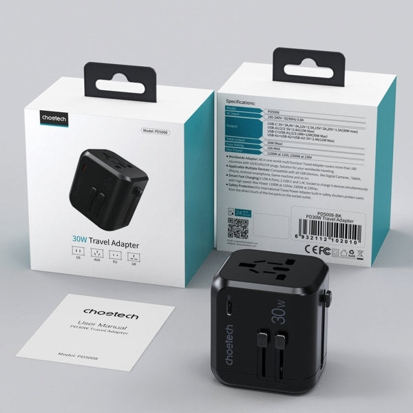 Power Quickly Our Universal - Pd5008 30W Fast Gan Travel Charger