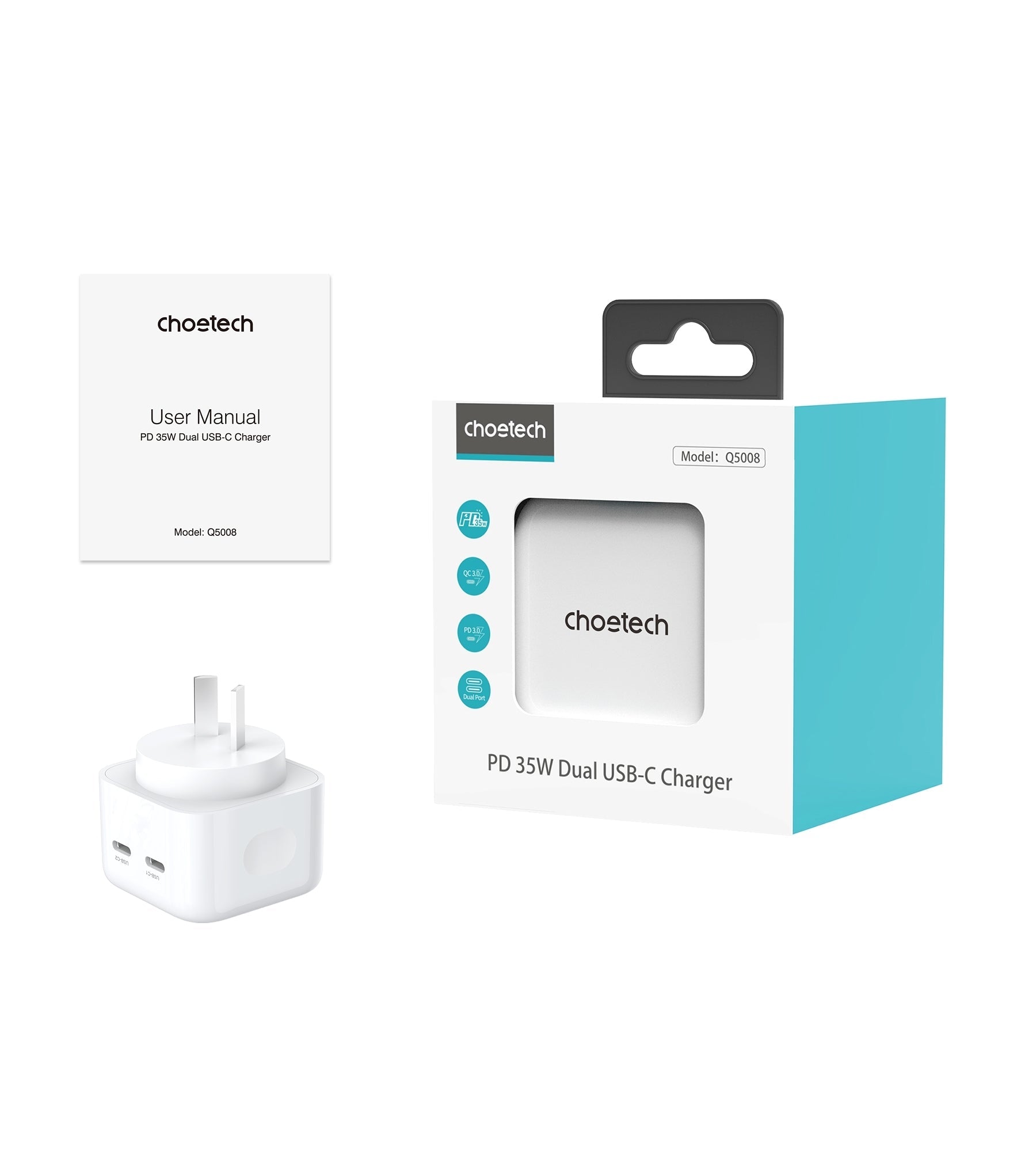 Q5008 Pd 35W Dual Usb-C Charger | Phone Chargers