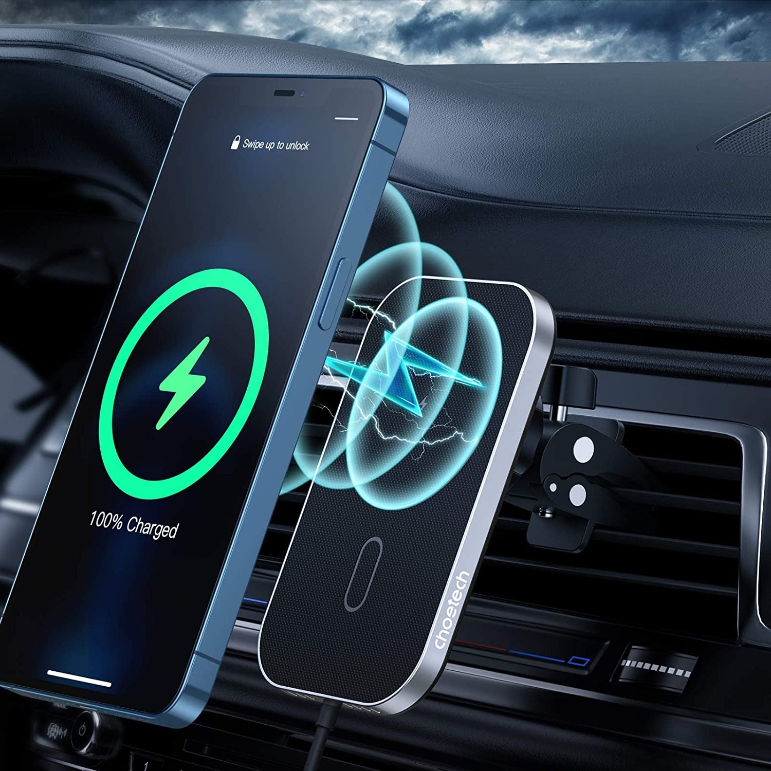 Phone Chargers - Magleap Magnetic Wireless Car Charger For Iphone 12