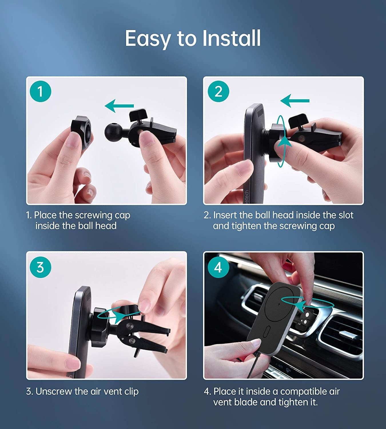 Magleap Magnetic Wireless Car Charger For Iphone 12 with Choetech
