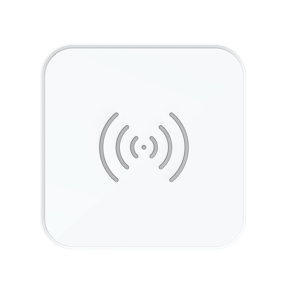 White colour - Qi Certified 10W/7.5W Fast Wireless Charger Pad (White)