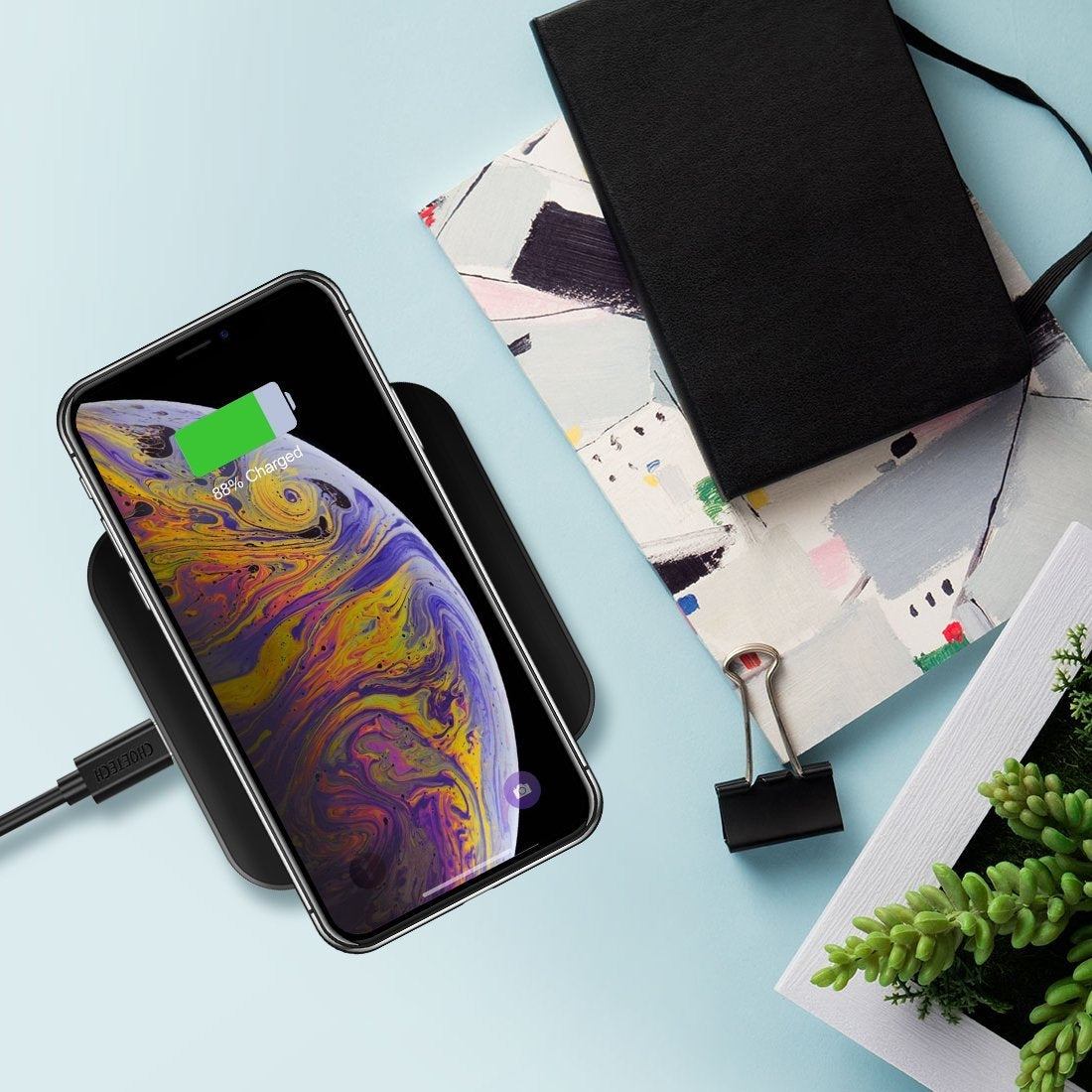 Phone Chargers - Qi Certified 10W/7.5W Fast Wireless Charger Pad