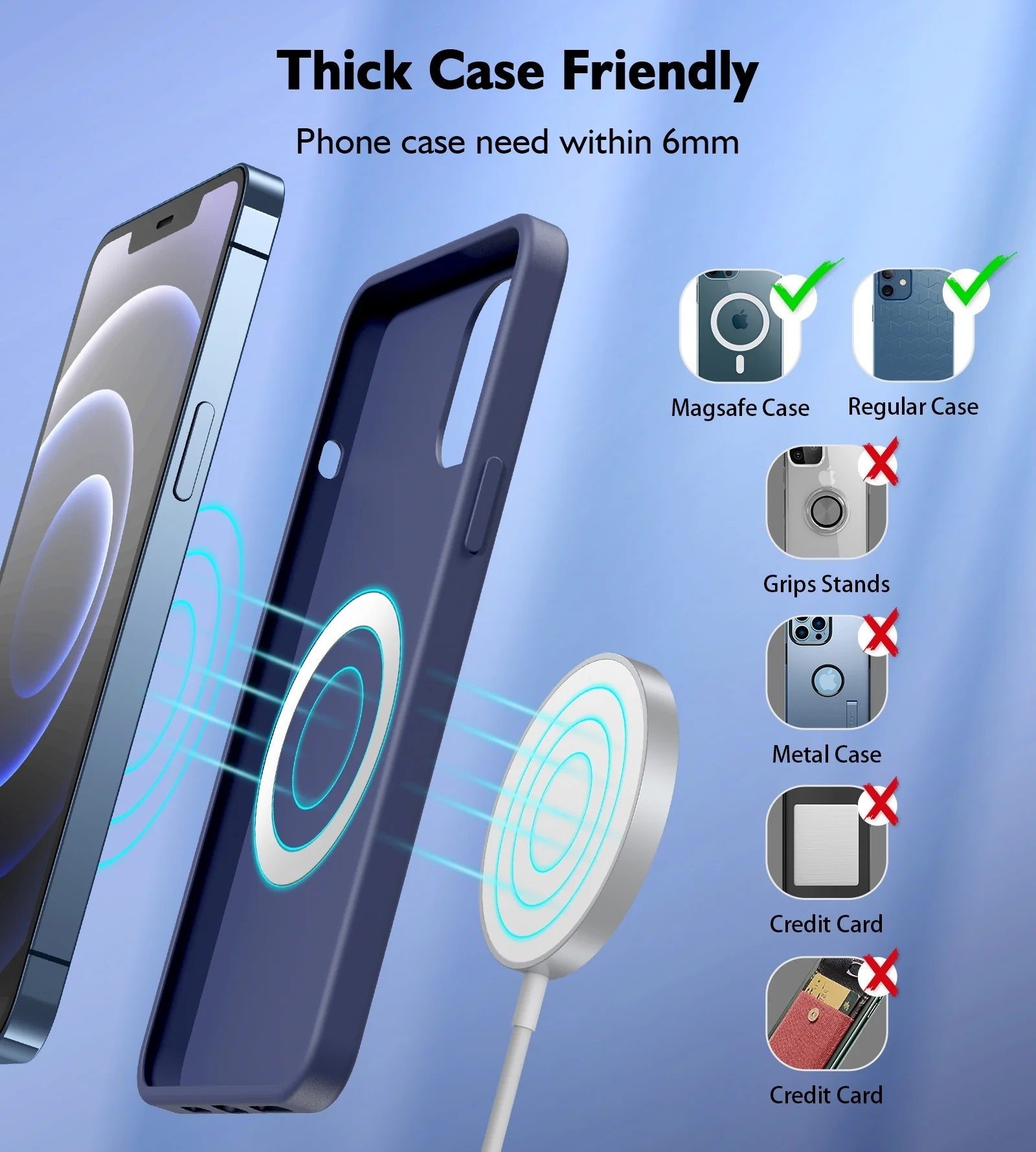 Phone Chargers - T518-F 15W Removable Wireless Magnetic Charger For Iphone12/13/14