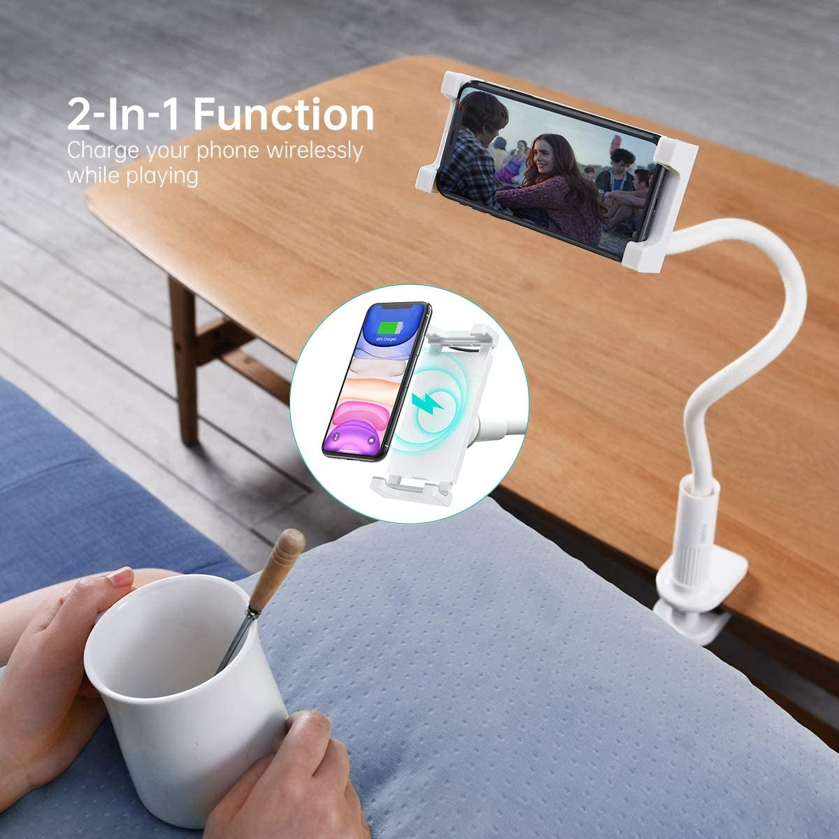 Camp Furniture - Wireless Charger With Flexible Holder