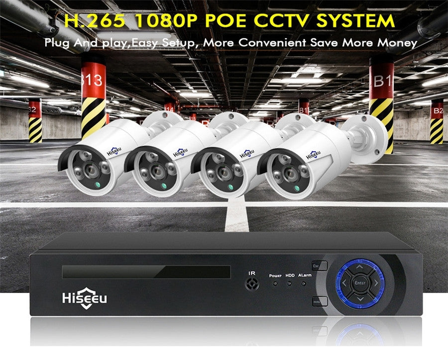 H5Nvr-P4-624P 4Ch 4Mp Poe Cctv System (2Tb Hdd)