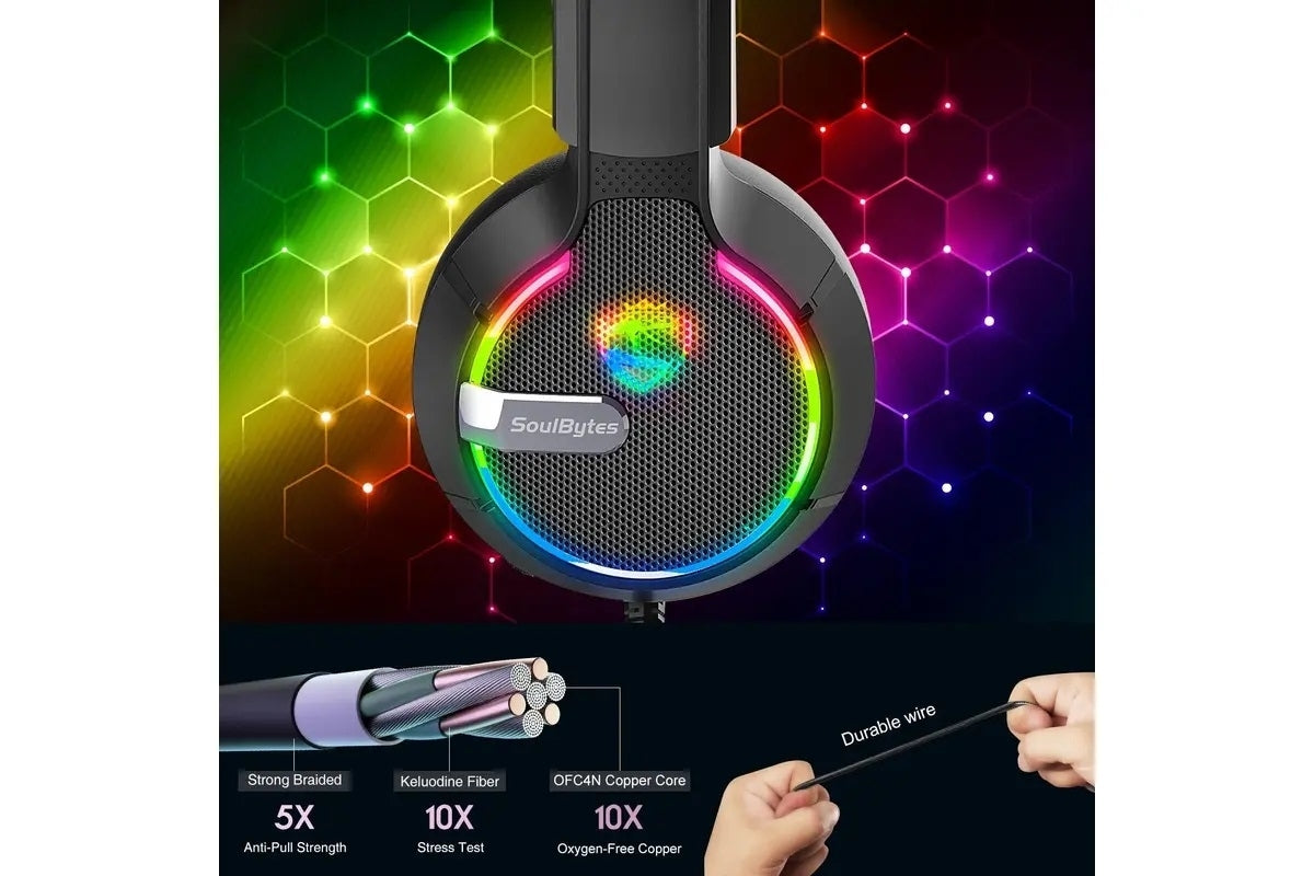 Comfortable S19 RGB Gaming Headphones