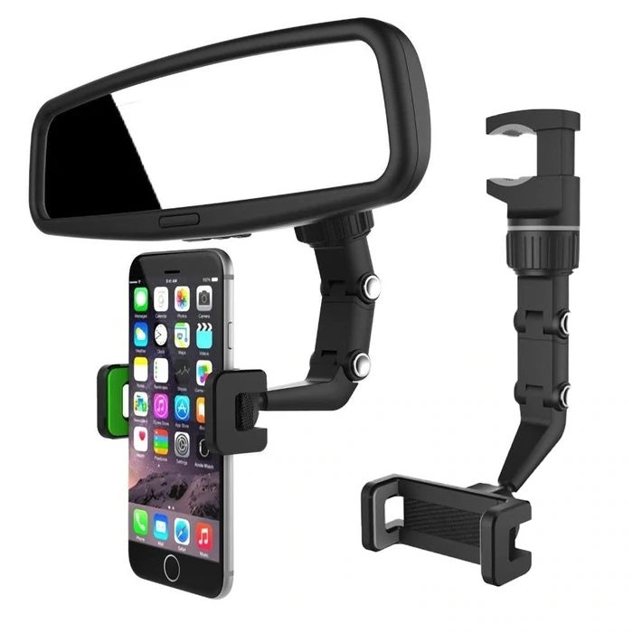 Adjustable Phone Holder Car Rearview Mirror Mount | Mobile Accessories