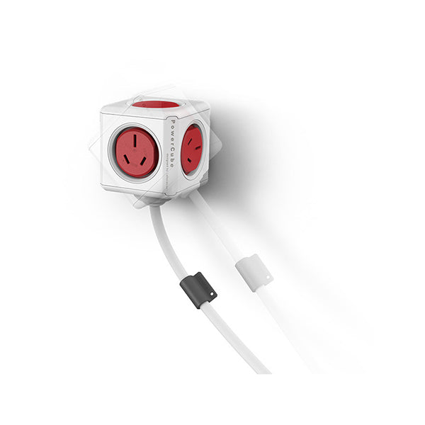ALLOCACOC POWERCUBE Extended Boston Red 5 Outlets with 1.5M CABLE