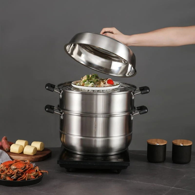 28Cm - Zhang Xiao Quan 28Cm 3-Tier Steamer