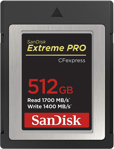 512Gb Extreme Pro Cfexpress Card Type Read 1700 Mb/S Write 1400Mb/S