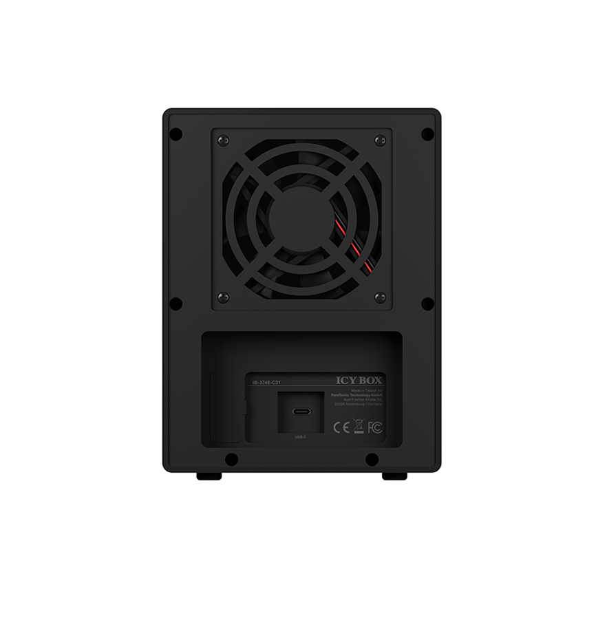 Isingle Enclosure For 4X Hdd/Ssd With Usb 3.1 (Gen 2) Type-C Interface And Fan | Icy Box Single