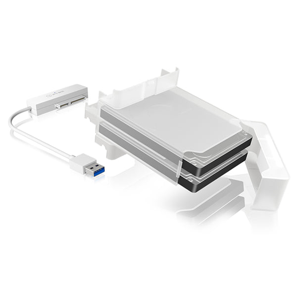 Adapter and Enclosure for 2x 2.5" SATA HDDs SSDs External Dock