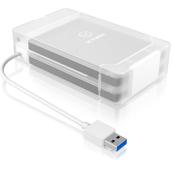 Adapter and Enclosure for 2x 2.5" SATA HDDs SSDs External Dock