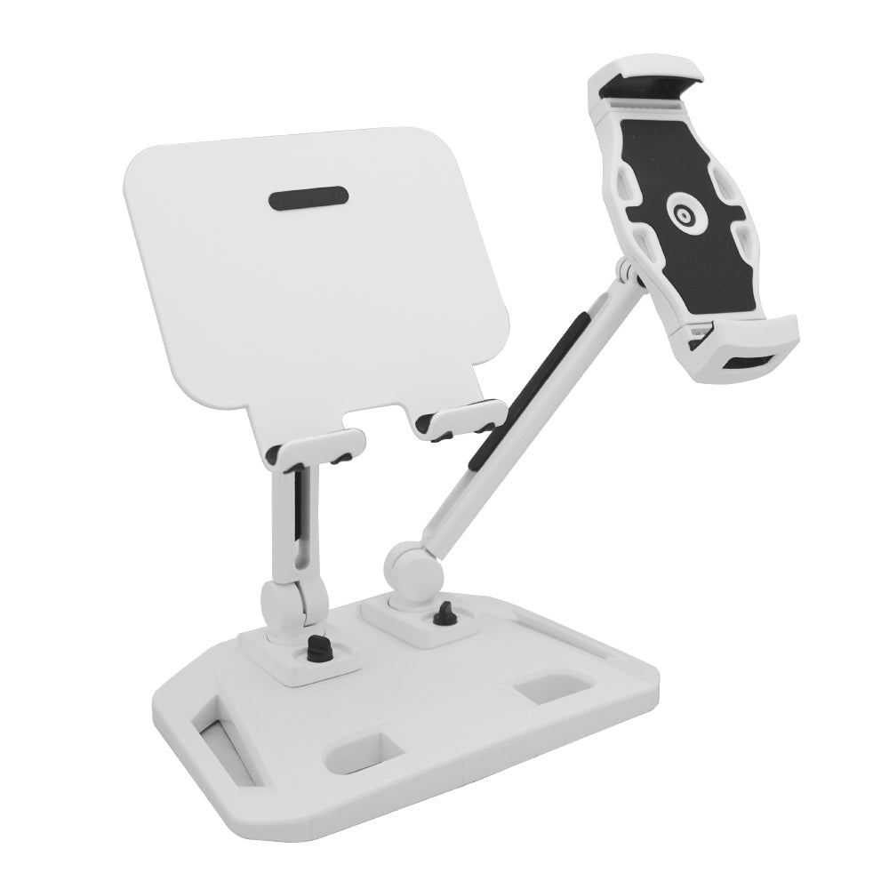 And Adjustable Double Arm Stand Holder White - Universal