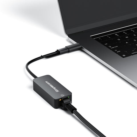Aluminum USB-C and USB-A Network Adapter for 2.5G Ethernet at SuperSpeed of 2.5Gbps