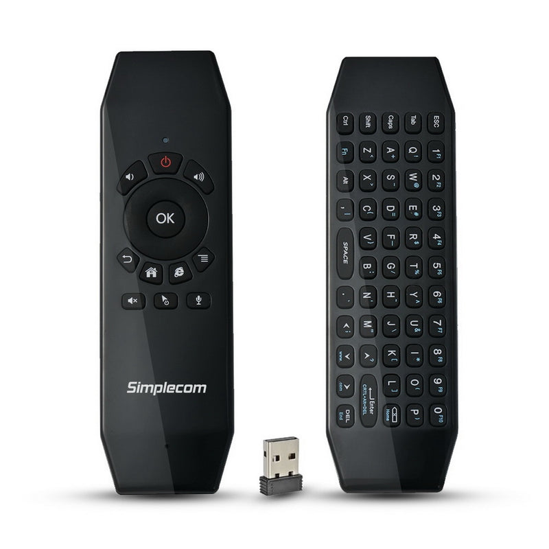 Rt150 2.4Ghz Wireless Remote Air Mouse Keyboard With Ir Learning - Simplecom