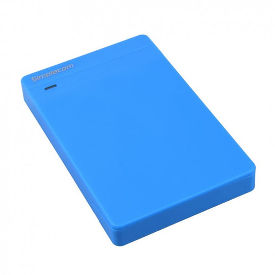 Tool Free 2.5" Sata Hdd Ssd To Usb 3.0 Hard Drive Enclosure Blue - Hard Drives
