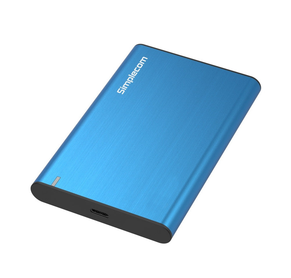 Aluminium 2.5'' Sata Hdd/Ssd To Usb 3.1 Enclosure Blue - Hard Drives