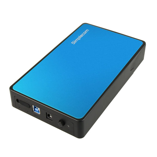 Se325 Tool Free 3.5" Sata Hdd To Usb 3.0 Hard Drive Enclosure Blue - Hard Drives