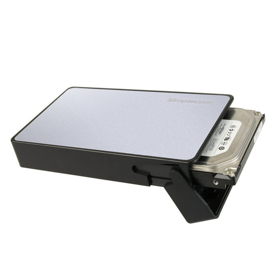 Se325 Tool Free 3.5" Sata Hdd To Usb 3.0 Hard Drive Enclosure Silver - Hard Drives
