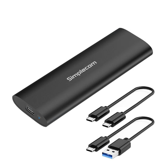 Nvme / Sata Dual Protocol M.2 Ssd Tool-Free Usb-C Enclosure - Simplecom Gen