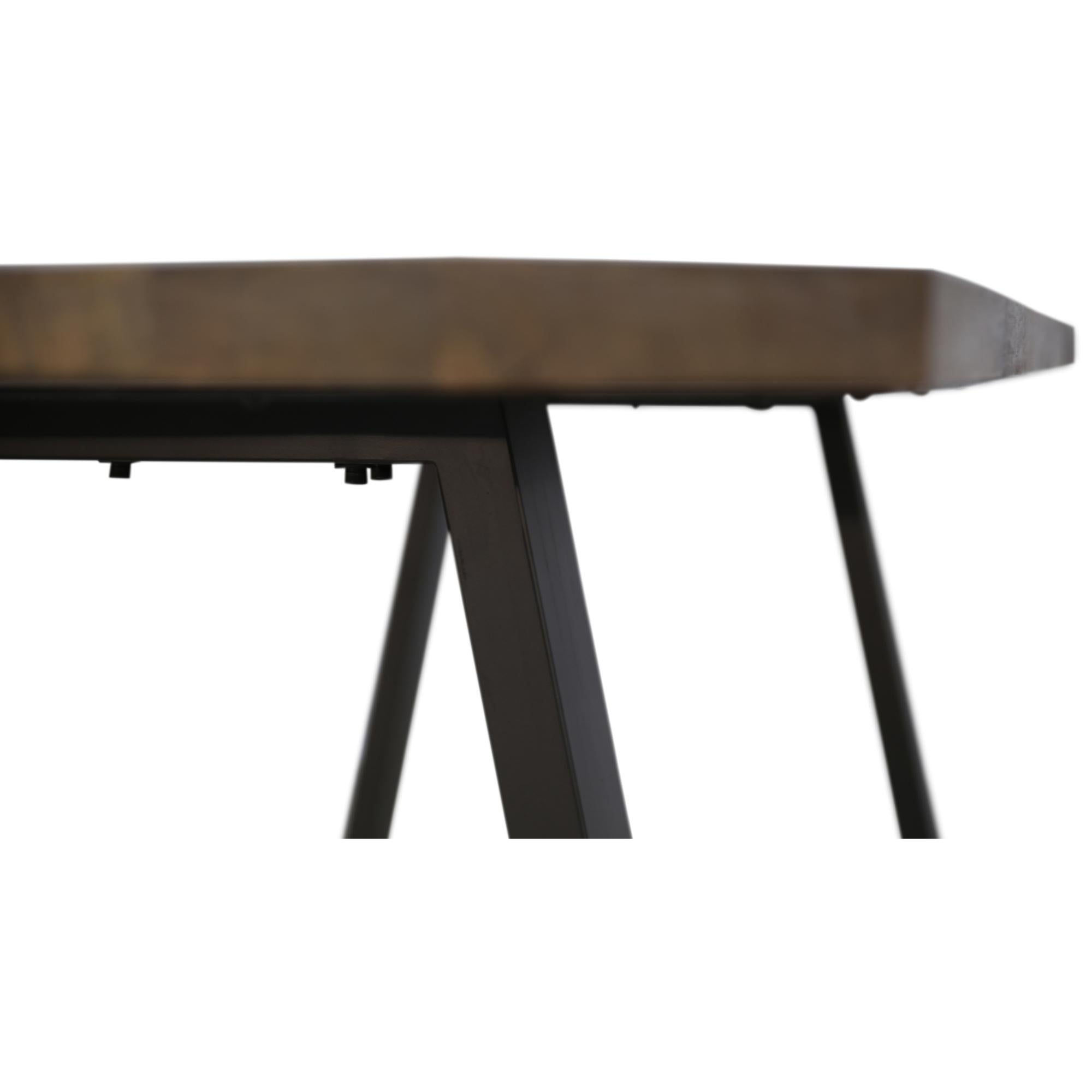 Dining Table 180Cm Live Edge Solid Mango Wood Unique Furniture - Natural