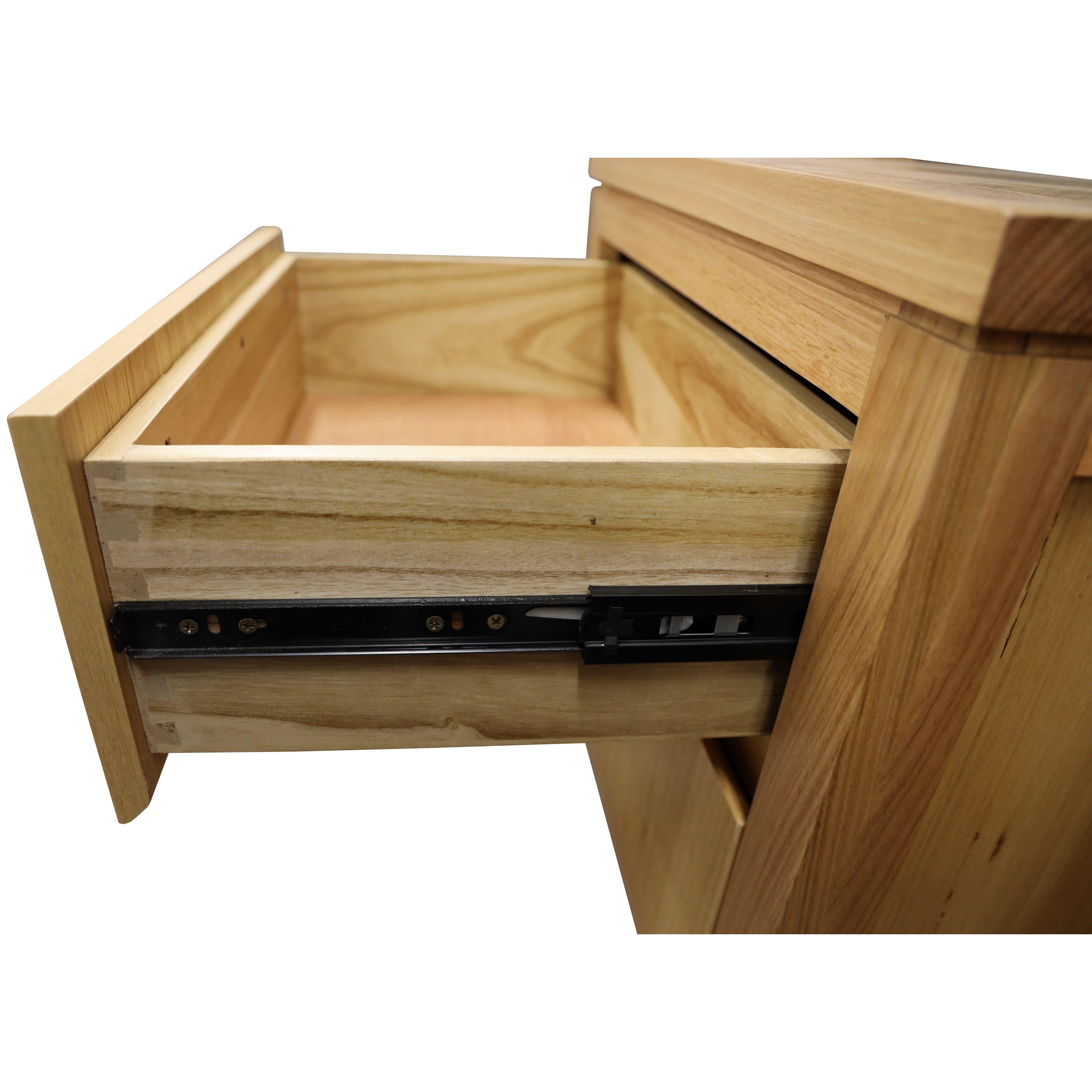 End Table 2-Drawer Storage Cabinet for Bedroom - Elegant Nightstand